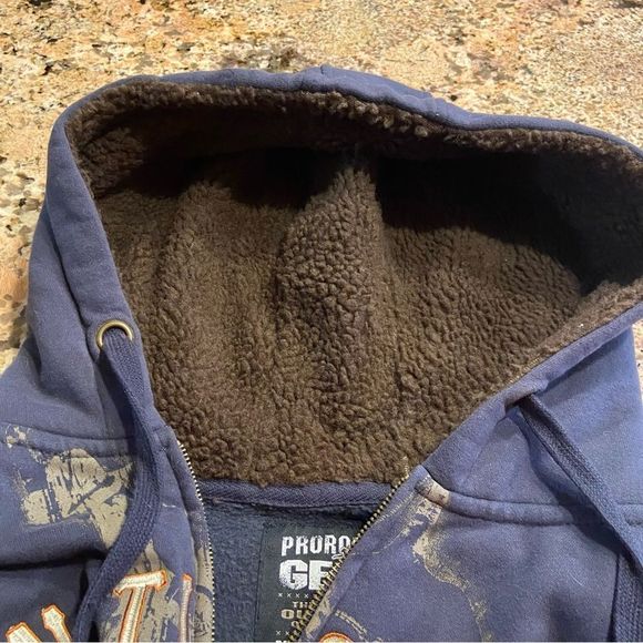 2012 Wrangler NFR LAS VEGAS Finals Pro RODEO Gear Zip Up Hoodie Size M - Picture 9 of 13